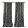 Kate Aurora 2 Pack Delaney Room Darkening Damask Print Grommet Curtain - 4 of 4