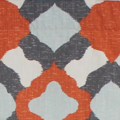 Geometric Cotton Blend Multi-Color 50'' Window Valance
