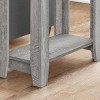 FONTOI End Tables Minimalist Style, Straight Leg Design, Wood Side and Modern Design Table for Home Office Decor, Gray, 28"*15"*6" - 2 of 4