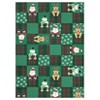 Christmas Area Rug Festival Winter Decorations Rugs Soft Washable Santa Claus Reindeer Snowman Pattern Rug - 4 of 4