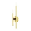Livex Lighting Denmark 2 - Light Wall Light in  Satin Brass - 2 of 2
