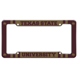 Texas State University Primary Logo License Plate Tag Frame - 1 of 4
