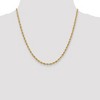 Black Bow Jewelry 3mm 14k Yellow Gold Hollow Rope Chain Necklace - 2 of 4