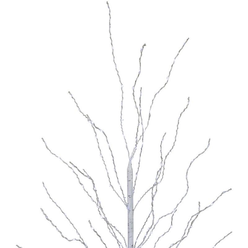 Northlight 5' LED Lighted White Birch Christmas Twig Tree - Cool White Lights, 4 of 7
