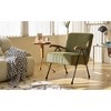 Lyngins Corduroy Accent Chairs with X-Shaped Metal Leg Design,Upholstered Arm Chairs for Living Room,Bedroom - 2 of 4