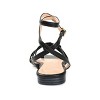 Journee Collection Womens Indee Ankle Wrap Low Block Heel Sandals Black 11 - 3 of 4
