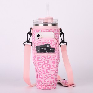 BABYYER Water Bottle Carrier Bag with Phone Pocket, Adjustable Shoulder and Handheld Strap for 40 oz Tumbler - 1 of 4