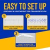 SereneLife 10x30 Ft Folding Tent - Waterproof, UV Protection, Easy Setup, White - 3 of 4