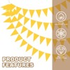 Unique Bargains 49ft Felt Fabric Soft Touch Wear-resistant Reusable Banner 2 Pcs - 3 of 4