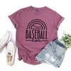 Simply Sage Market Women's Baseball Mom Arch Short Sleeve Garment Dyed Tee - 3 of 4