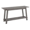 INFURNIC TV Stands and Consoles Modern TV Console with Storage Shelves and Sturdy Support for Living Room Bedroom, Grey, 42"*15.75"*22.5" - 4 of 4