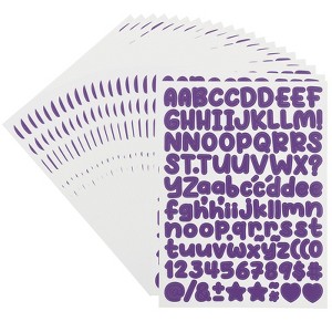 Unique Bargains Mailbox Poster Scrapbooking Decor Self-Adhesive Letter Number Stickers 1/2" 2240 Pcs - 1 of 4