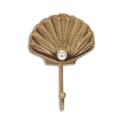 Cheung's Mythra Golden Seashell Cast Iron Wall Hook