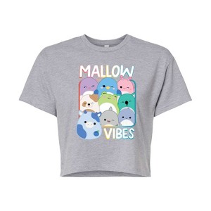 Women's - Squishmallows - Mallow Vibes Cropped Graphic T-Shirt - 1 of 4