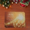 Unique Bargains Christmas Place Mats Linen Gold Tone 13"x17.7" 2 Pcs - 2 of 4