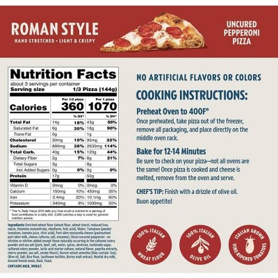 Porta Roman Style Uncured Pepperoni Pizza -15.2oz