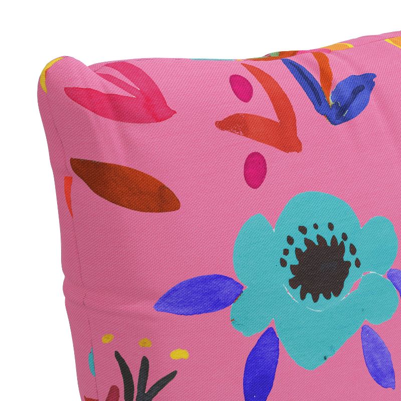 18&#34;x18&#34; Polyester Juantia Square Throw Pillow Hot Pink - Skyline Furniture, 4 of 6