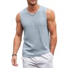 COOFANDY Men's Casual Tank Tops 1 PC&2PC Knit Sleeveless Lightweight Tee Muscle Basic T Shirts - 4 of 4