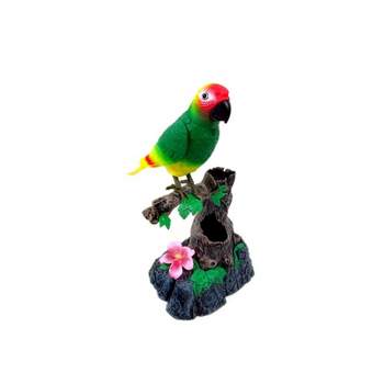 Insten Singing & Chirping Toy Pet Bird In Cage With Realistic