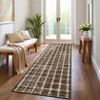 Machine Washable Modern Plaid Area Rug Soft Non Slip Rug Indoor Accent Decorative Printed Rug Low Pile Foldable Carpet for Living Room Bedroom - 2 of 4