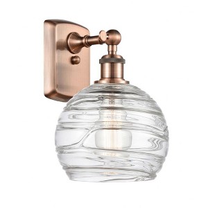Athens Deco Swirl - 1 Light Wall Sconce In Industrial Style-13 Inches Tall and 8 Inches Wide - 1 of 1