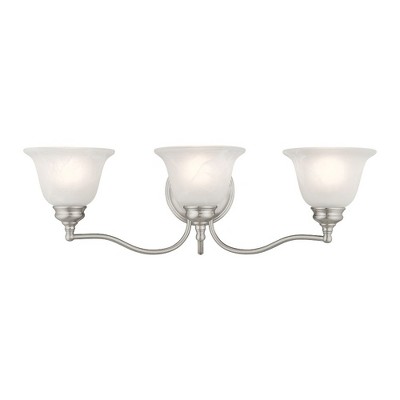 Livex Lighting Essex 3 - Light Vanity in  Brushed Nickel