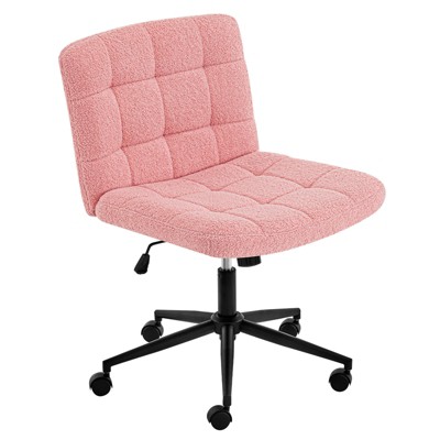 Vynxaria Armless Desk Chair with Lumbar Support - Adjustable Height & 360¡ã Swivel