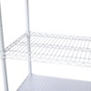 FONTOI 7 Tier Wire Shelving Unit, Adjustable Storage Racks with Wheels & Shelf Liners for Kitchen, Garage, White, 48"*81.5"*18" - 4 of 4
