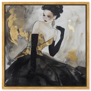 Art Remedy Steeped in Golden Glam Gold Fashion Wall Art Framed - 1 of 4