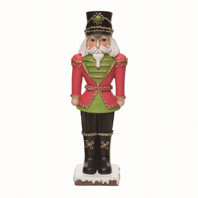 Transpac Resin Red Christmas Large Nutcracker Decor