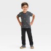 Toddler Boys' Short Sleeve Jersey Knit Car T-Shirt - Cat & Jack™ Charcoal Gray - 3 of 3