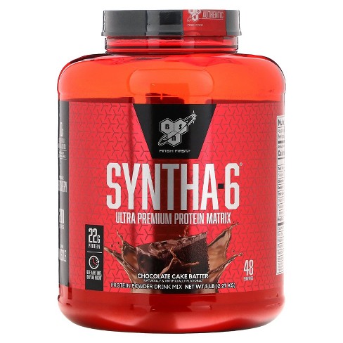 Bsn Syntha-6, Ultra Premium Protein Matrix, Chocolate Cake Batter, 5 Lb ...