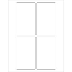 Box Partners Laser Labels Rectangle 3" x 5" White 400/Case LL117 - 1 of 1