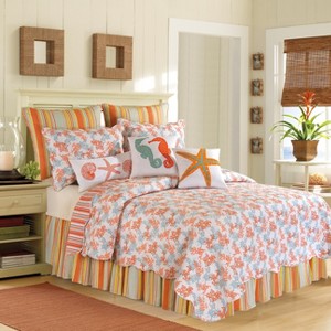 C&F Home Catalina Coral Twin Quilt - 1 of 1