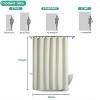 LunaLulinlk Waffle Weave Fabric Shower Curtain ,Beige - 3 of 4