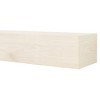 Modern Ember Boone Wood Fireplace Mantel Shelf with Tall Boxed Design - 2 of 4