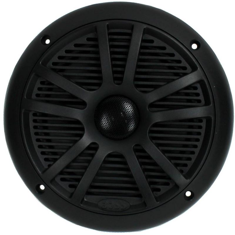 BOSS Audio MR6B 6.5" 180W Dual Cone Marine Full Range Speakers, Black, 1 Pair, 2 of 7