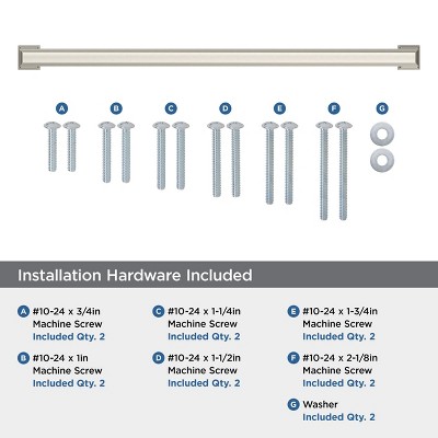 Satin Nickel 19" Traditional Appliance Pull with Mounting Hardware