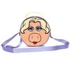 Disney Bag, Cross Body, Round, The Muppets Miss Piggy Face Character Close Up, Lavender, Vegan Leather - 4 of 4