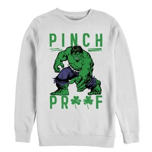 Men's Marvel St. Patrick's Day Hulk Pinch Proof Sweatshirt - 1 of 3