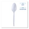 Boardwalk Mediumweight Wrapped Polypropylene Teaspoon, White, 1,000/carton - 3 of 4