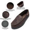 Alpine Swiss Steve Mens Wide Moccasin Slippers Memory Foam Slip On Indoor House Shoes - 4 of 4