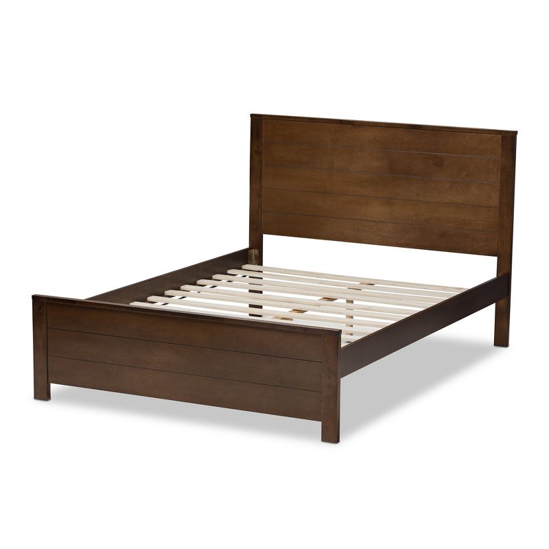 Catalina Modern Classic Mission Style Finished Wood Platform Bed - Baxton Studio, 4 of 13