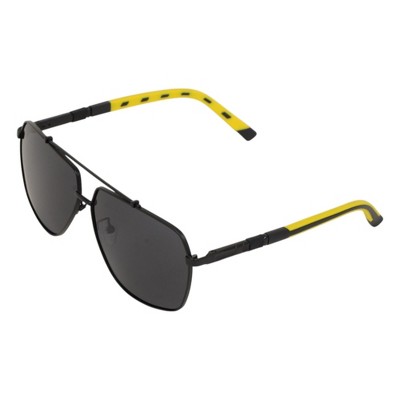 Anna-Kaci Men's Fashion Two Tone Box Polarized Sunglasses UV400 Protection