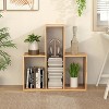 Convex Bookshelf 3-Shelf Open Bookcase Room Organizer with Anti-Toppling Device - 4 of 4