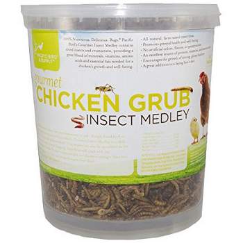 Pacific Bird & Supply Co. Gourmet Chicken Grub Insect Medley - 16 oz Bucket