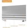 Whizmax 24" H x 17" W Stainless Steel Outdoor Kitchen Door with Recessed Handle 304 Stainless Steel Single Access Door for BBQ Island - 2 of 4