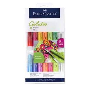 Faber-Castell 15pc Gelatos Brights: Blendable Non-Toxic Soft Pastels, Multicolor, Art & Stationery for Ages 13+ - 1 of 4