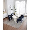 Sapphtopaz Modern Dining Chairs Set of 2, Side Accent Chairs Kitchen Chairs with Curved Back for Dining Room, Kitchen - 4 of 4