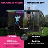 Joyberri Trampoline - ASTM Certified, 8-16ft for kids & adults. Anti-rust, with enclosure net, ladder, LED lights & sprinkler. Safe & fun! - 2 of 4